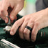 Set of Two Rings: Women's Nude Emerald & Men's Infinity Collection